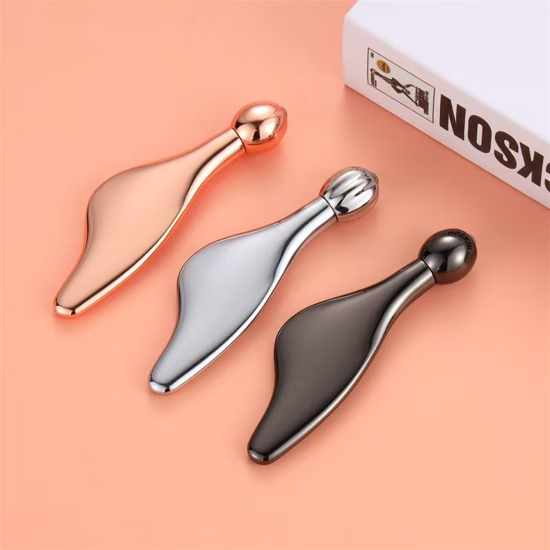 Face Massager Roller, Dolphin Shape Lifting Tool for Jawline & Cheek, Reduce Puffiness and Smooth Fine Lines, Reusable Beauty Stick